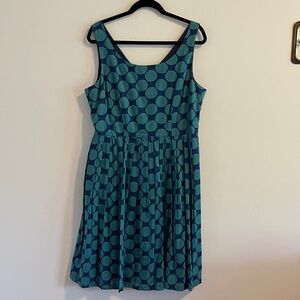 Princess Highway Blue Polka Dot Midi Dress